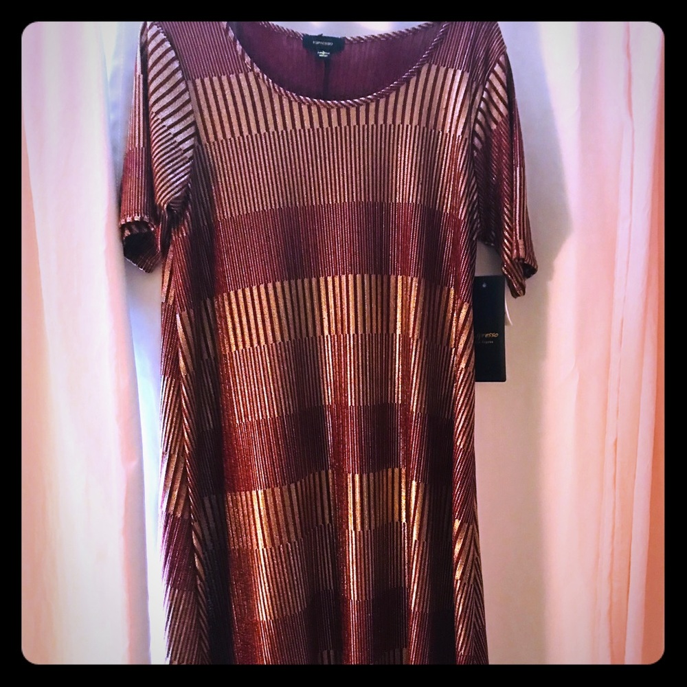 Garnet and Gold Dress